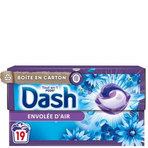 Dash капсули за пране 19 бр универсални - Air Frais & Fleurs Blanches