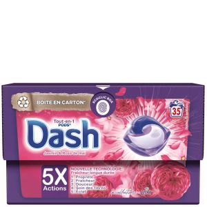 Dash капсули за пране 35 бр универсални - Божур и Жасмин